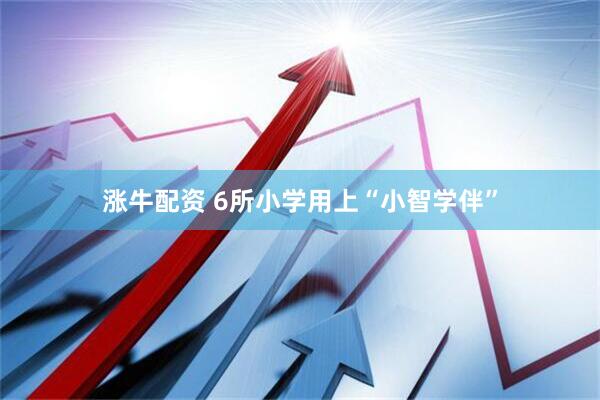 涨牛配资 6所小学用上“小智学伴”