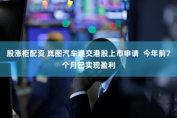 股涨柜配资 岚图汽车递交港股上市申请  今年前7个月已实现盈利