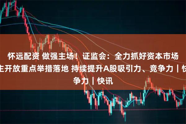怀远配资 做强主场！证监会：全力抓好资本市场自主开放重点举措落地 持续提升A股吸引力、竞争力｜快讯