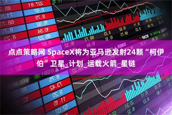 点点策略网 SpaceX将为亚马逊发射24颗“柯伊伯”卫星_计划_运载火箭_星链